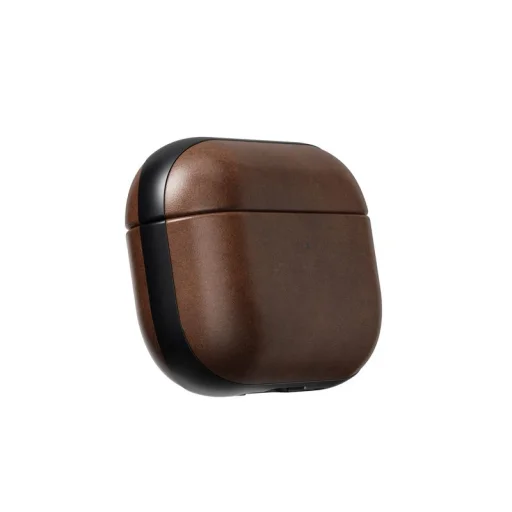 Nomad Modern kožené puzdro pre AirPods Pro 3, rustikálna hnedá (Horween) - 8