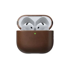 Nomad Modern Leather Case kožené puzdro, hnedé - AirPods 4