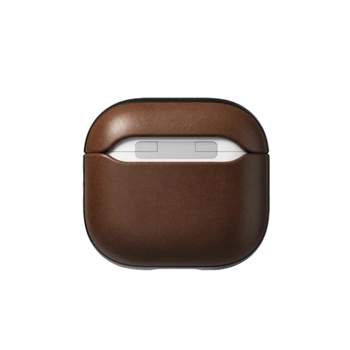 Nomad Modern Leather Case kožené puzdro, hnedé - AirPods 4 - 9