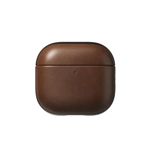 Nomad Modern Leather Case kožené puzdro, hnedé - AirPods 4 - 2