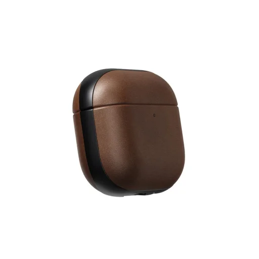 Nomad Modern Leather Case kožené puzdro, hnedé - AirPods 4 - 5