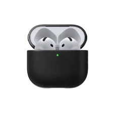 Nomad Modern Leather Case bőrtok AirPods 4-hez, fekete
