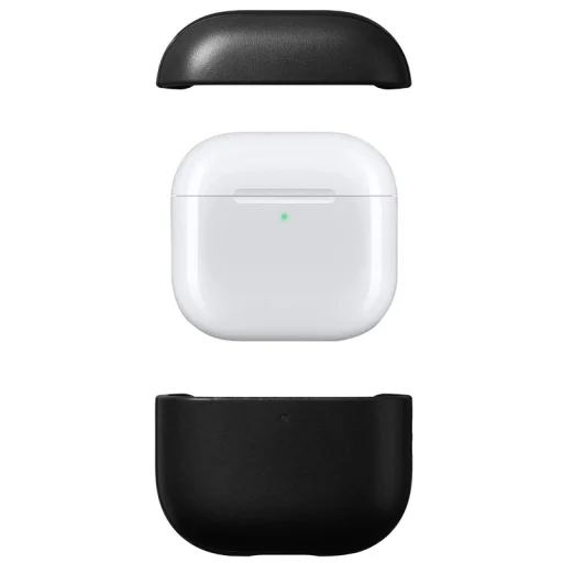 Nomad Modern Leather Case kožené puzdro na AirPods 4/5, čierne - 2