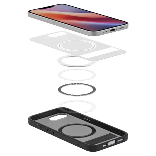 iPhone 17e/16e matné čierne puzdro Spigen Ultra Hybrid S MagSafe - 18
