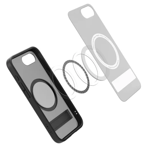 iPhone 17e/16e matné čierne puzdro Spigen Ultra Hybrid S MagSafe - 3