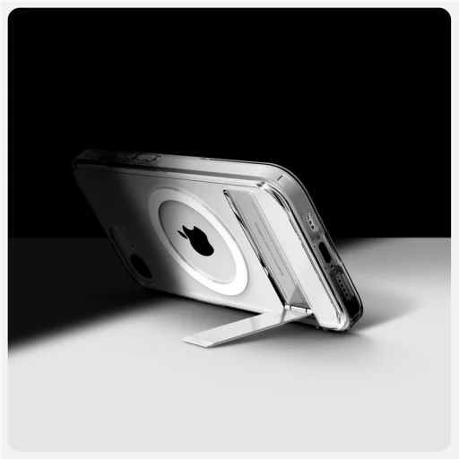 iPhone 17e/16e priehľadné biele puzdro Spigen Ultra Hybrid S MagSafe - 6