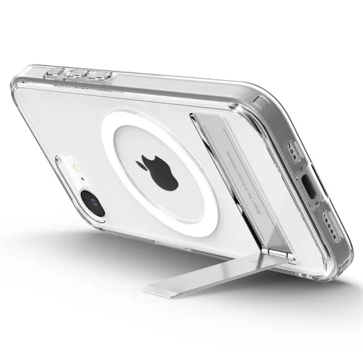 iPhone 17e/16e priehľadné biele puzdro Spigen Ultra Hybrid S MagSafe - 8
