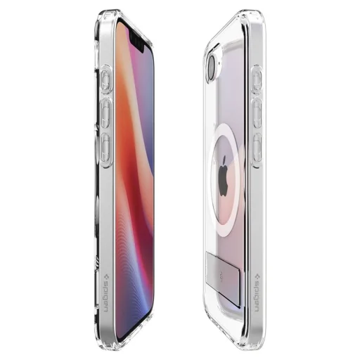 iPhone 17e/16e priehľadné biele puzdro Spigen Ultra Hybrid S MagSafe - 14