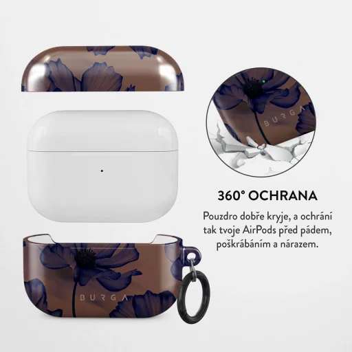 Burga puzdro na AirPods Pro, zamatová noc - 2