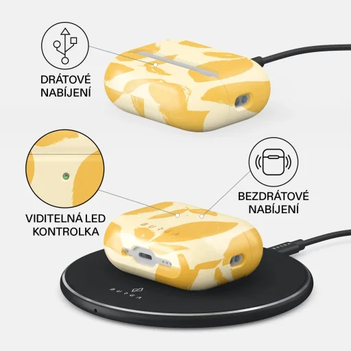 Burga Lemon Tart puzdro pre Airpods Pro 3 - 3