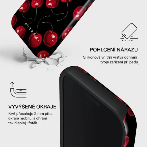 Burga Tough MagSafe puzdro so vzorom Cherrybomb pre iPhone 17 Pro - 4