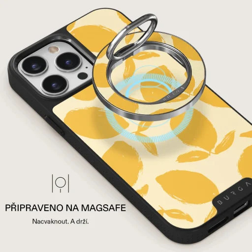 Burga magnetický držiak na prsteň, strieborný – Lemon Tart - 4