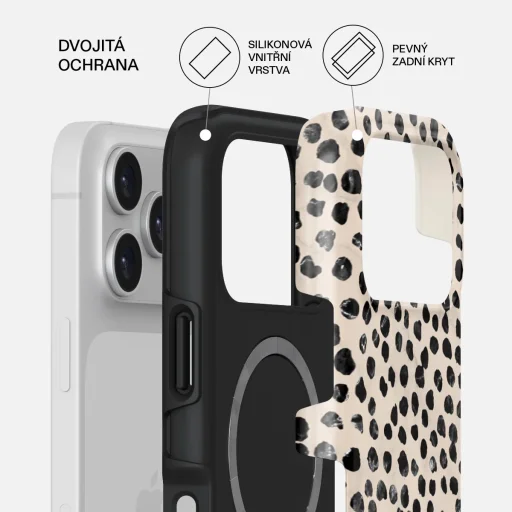 Burga Tough MagSafe puzdro, mandľové latte – iPhone 17 Pro - 2