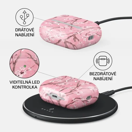 Puzdro Burga Sakura pre Airpods Pro 3 - 3
