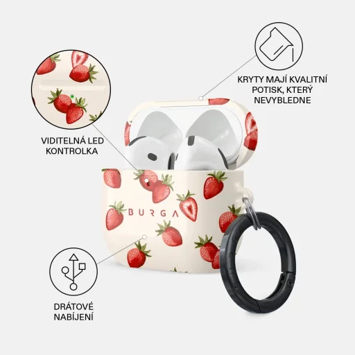 Puzdro Burga Freshly Picked pre AirPods 4/5 - 3