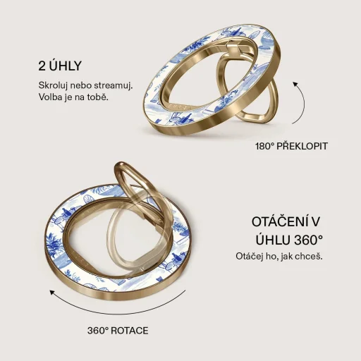Burga Sobremesa magnetický prstencový držiak, zlatý - 3