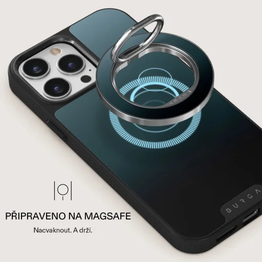Burga magnetický prstencový držiak, strieborný – Black Hole - 4