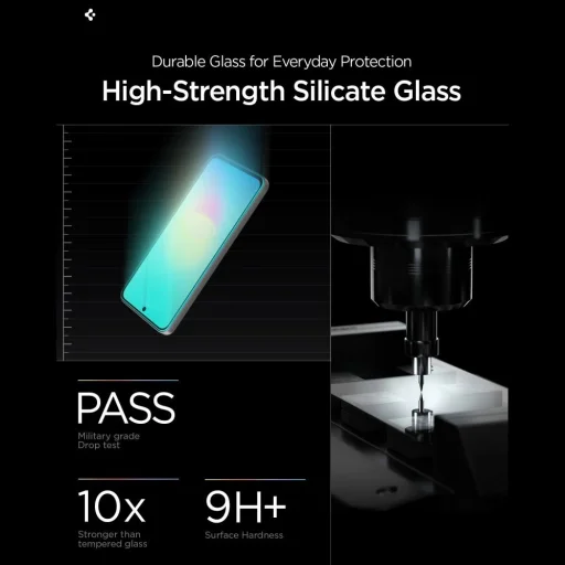 Samsung Galaxy A27 5G číre Spigen Glas.tr "EZ Fit Pro" HD tvrdené sklo, balenie 2 ks - 2