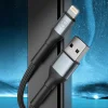 3mk Hyper Cable N-SERIES USB-A–Lightning kábel, 2 m, QC 3.0, 5 V/2,4 A, 12 W, fekete thumbnail