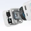 Cuktech AD653W 67 W GaN sieťová nabíjačka s 2× USB-C, USB-A a výsuvným káblom USB-C – biela thumbnail