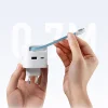Cuktech AD653W 67 W GaN hálózati töltő 2× USB-C-vel, USB-A-val és kihúzható USB-C kábellel – fehér thumbnail