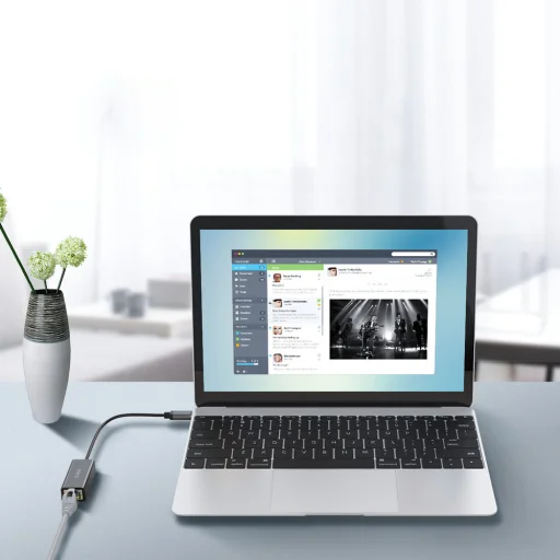 Orico XC-R45-V1 gigabitový sieťový adaptér USB-C – RJ45, čierny - 6