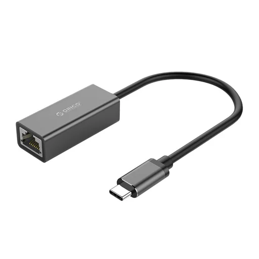 Orico XC-R45-V1 gigabitový sieťový adaptér USB-C – RJ45, čierny - 1