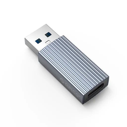 Orico AH-AC10 USB-C – USB-A 3.1 adaptér, sivý - 1