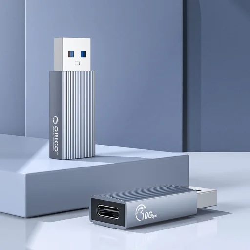 Orico AH-AC10 USB-C – USB-A 3.1 adaptér, sivý - 3
