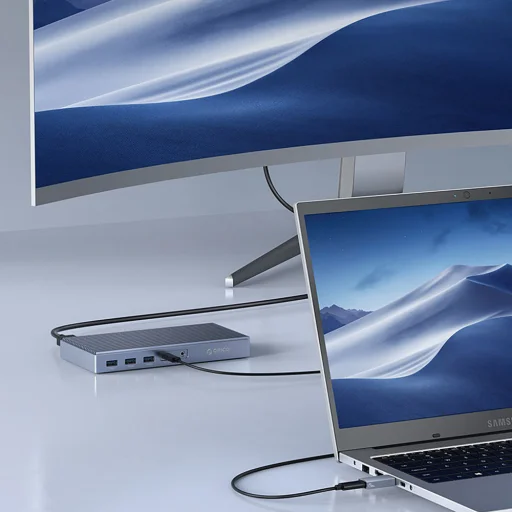 Orico AH-AC10 USB-C – USB-A 3.1 adaptér, sivý - 4