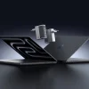 Cuktech AD1404UEU 140 W-os GaN hálózati töltő 3 db USB-C és USB-A porttal, USB-C kábellel, szürke thumbnail
