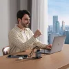 Cuktech AD1404UEU 140 W-os GaN hálózati töltő 3 db USB-C és USB-A porttal, USB-C kábellel, szürke thumbnail