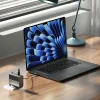 Cuktech AD1404UEU 140 W-os GaN hálózati töltő 3 db USB-C és USB-A porttal, USB-C kábellel, szürke thumbnail