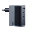 Cuktech AD1404UEU 140 W-os GaN hálózati töltő 3 db USB-C és USB-A porttal, USB-C kábellel, szürke thumbnail