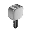 Cuktech CC903P 100W autonabíjačka s displejom a 70 cm samonavíjacím USB-C káblom, sivá thumbnail