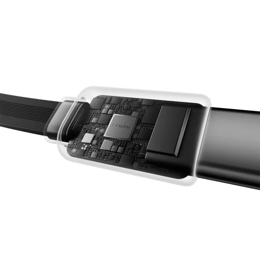Cuktech CC903P 100W autonabíjačka s displejom a 70 cm samonavíjacím USB-C káblom, sivá - 7