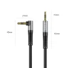 Orico AXW 3,5 mm audio kábel jack – jack, 90°, 5 m, čierny thumbnail