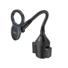 XO C305 MagSafe kompatibilný držiak na telefón do auta do držiaka na poháre, čierny