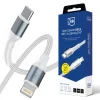 3mk Hyper Cable N-SERIES kábel USB-C – Lightning, 50cm, PD 3.0, 9V/3A, 27W, biely thumbnail