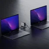Cuktech AD1204U 120 W GaN sieťová nabíjačka s displejom a USB-C káblom, strieborná thumbnail