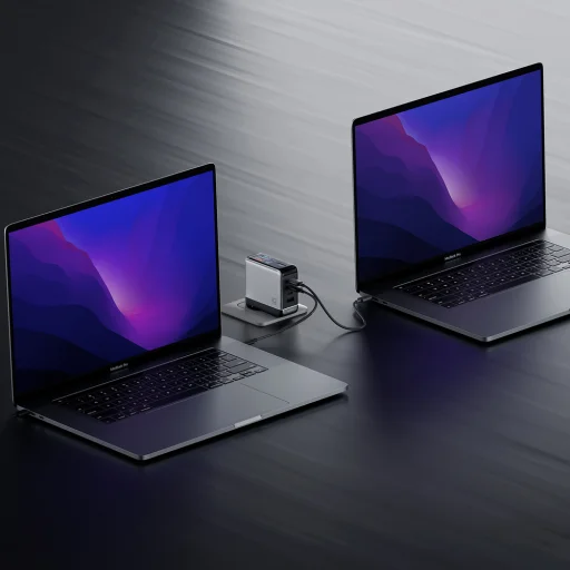 Cuktech AD1204U 120 W GaN sieťová nabíjačka s displejom a USB-C káblom, strieborná - 7