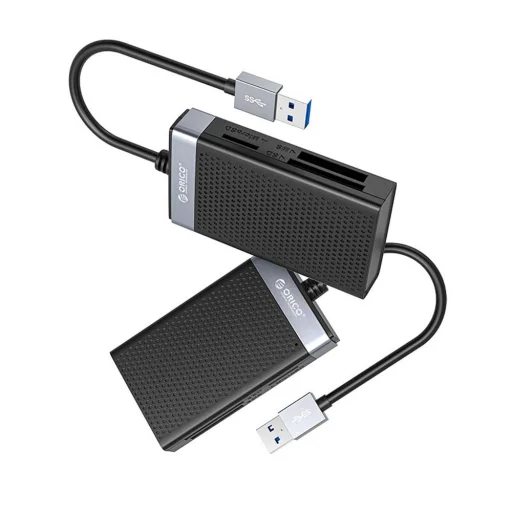Orico CL4D-A3 USB-A 3.0 čítačka pamäťových kariet čierno-strieborná - 3