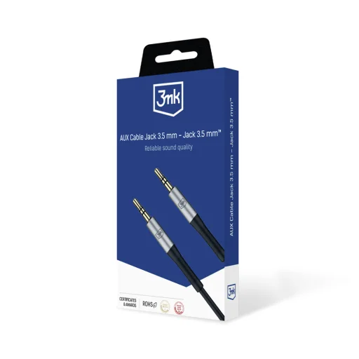 3mk AUX audio kábel 3,5 mm jack – 3,5 mm jack, 1 m - 2