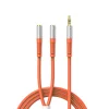 Orico AX2-10 3,5 mm minijack rozbočovač pre slúchadlá a mikrofón, 1 m, oranžová thumbnail