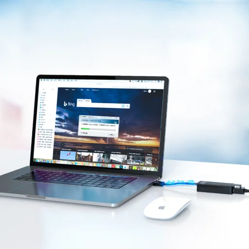 Orico UTK-U3 USB-A 3.0–RJ45 gigabitový sieťový adaptér, čierny - 7