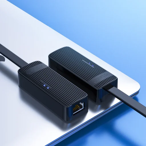 Orico UTK-U3 USB-A 3.0–RJ45 gigabitový sieťový adaptér, čierny - 12