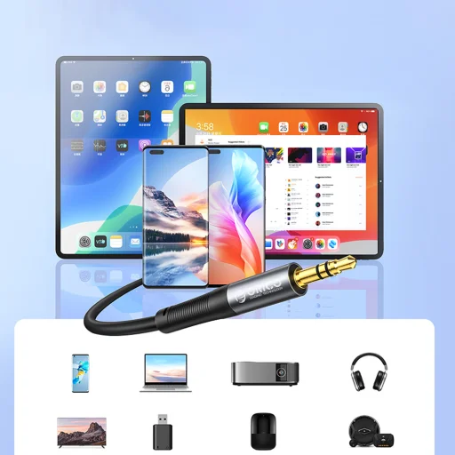 Orico AXF-30 3,5 mm mini jack audio predlžovací kábel, 3 m, čierny - 4