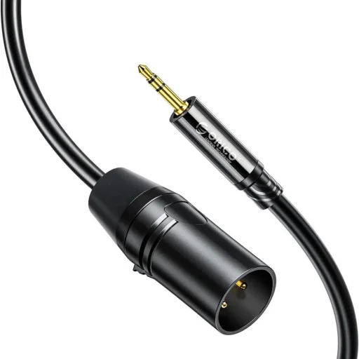 Orico AXKF 3,5 mm mini jack – XLR samica audiokábel, 5 m, čierny - 1