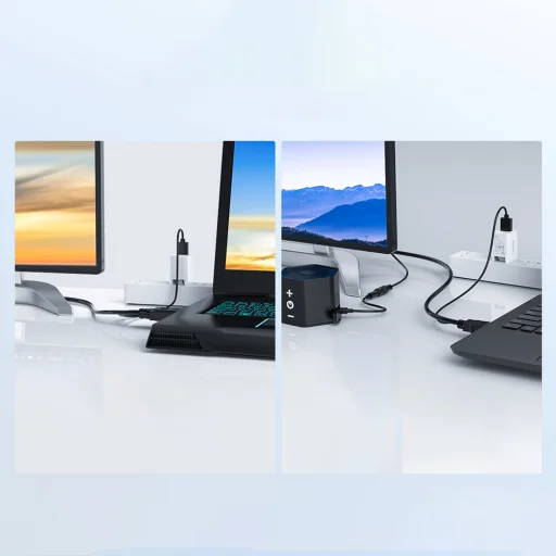 Orico XD-VATH VGA–HDMI kábel s 3,5 mm mini jackom a USB napájaním, 5 m, čierny - 8