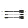 Orico XD-DTD DisplayPort–DVI 4K kábel 1 m, fekete thumbnail